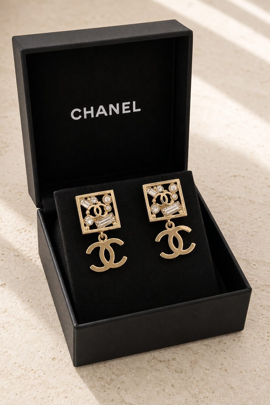 CHANEL Classic Parisian Earrings Style 18 | New with Box - Picture 7 of 9